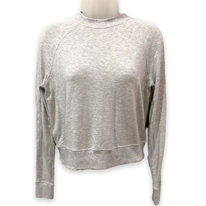 Lululemon Close Comfort Light Grey Heather Crewneck Modal French Terry Size 6